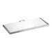A clear rectangular lid with a handle.