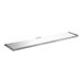 A clear rectangular lid with a white handle.