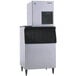 A white Hoshizaki air cooled flake ice machine with a black top.