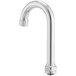 A Waterloo chrome gooseneck faucet spout.