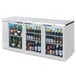 a refrigerator with bottles of beer