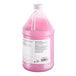 A one-gallon container of pink liquid hand soap with a white label and cap.