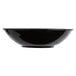 A black Cambro salad bowl.