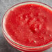 A bowl of Les Vergers Boiron strawberry fruit puree.