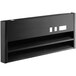 A black metal front grille for an Avantco GDC-15 merchandiser.