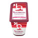 A container of Les Vergers Boiron Rhubarb 100% Fruit Puree weighing 2.2 lb.