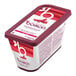 A rectangular container of Les Vergers Boiron Rhubarb 100% Fruit Puree weighing 2.2 lb.