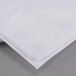 A folded white Oxford T180 Superblend Mercerized Cotton / Polyester King Size Pillow Case.