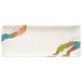 A white rectangular plate with wavy edges.