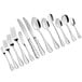 A close-up of Acopa stainless steel oval bowl dinner/dessert spoons.