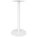 A white metal BFM Seating Uptown round table base.