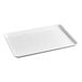 A full-size white non-stick aluminum bun or sheet pan with a wire in the rim, measuring 18 by 26 inches.