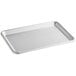 A Baker's Mark stainless steel rectangular sheet pan with an open bead rim.