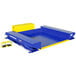 a blue and yellow machine
