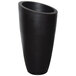 A black curved Mayne Modesto planter.