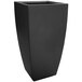 A black square Mayne Kobi planter.