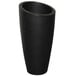 A black Mayne Modesto planter on a white background.