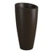 An espresso brown rectangular planter.