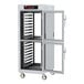 A white Metro C5 insulated holding cabinet with clear Dutch doors.
