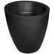 A black Mayne Modesto planter.