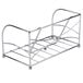 A chrome metal Hoffmaster guest towel holder rack.