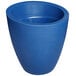 A Mayne Modesto Neptune Blue planter on a white background.