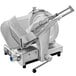 A Sirman Palladio meat slicer with a circular blade on a stand.