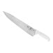 A Mercer Culinary Ultimate White 12" Chef Knife with a white handle.