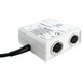 A white Comark Multi-Link Box with two ports and cables attached.