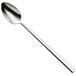 a silver spoon on a white background