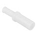 A white plastic pusher designed for use with Avantco MG12, MG12R, and MG22 meat grinders.