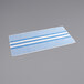 An Oxford blue and white striped pool towel.