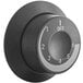A black round knob with white text reading a number.