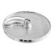 A 3/16-inch curved slicing disc for the AvaMix Goliath Series food processor.