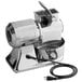 A silver Estella electric hard cheese grater with a bowl and a cord.