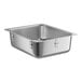 A stainless steel 1 compartment Vollrath sink with a flat rim and square bottom.