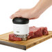a close up of a food processor