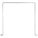 A rectangular white metal frame.