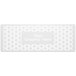 A white hexagonal panel with a grey pattern on it.