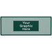 A white grid with a green circle pattern and white text.