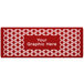 A red hexagonal SelectSpace partition panel with a white geometric pattern.