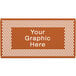 A SelectSpace burnt orange circle pattern partition panel with a brown and orange graphic.