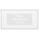 A white square SelectSpace partition panel with a weave pattern.