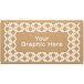 A brown hexagonal panel with a white sand pattern.