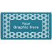 A teal hexagonal pattern graphic partition panel.