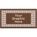 A brown square weave patterned partition panel.