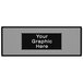A black panel with white circle pattern and the words "Your Graphic Here" in white.