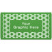 A green hexagonal pattern on a white background.