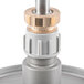 A close-up of a Hobart #12 adjustable slicing plate with a white background.