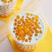 close-up of a glass of bubble tea